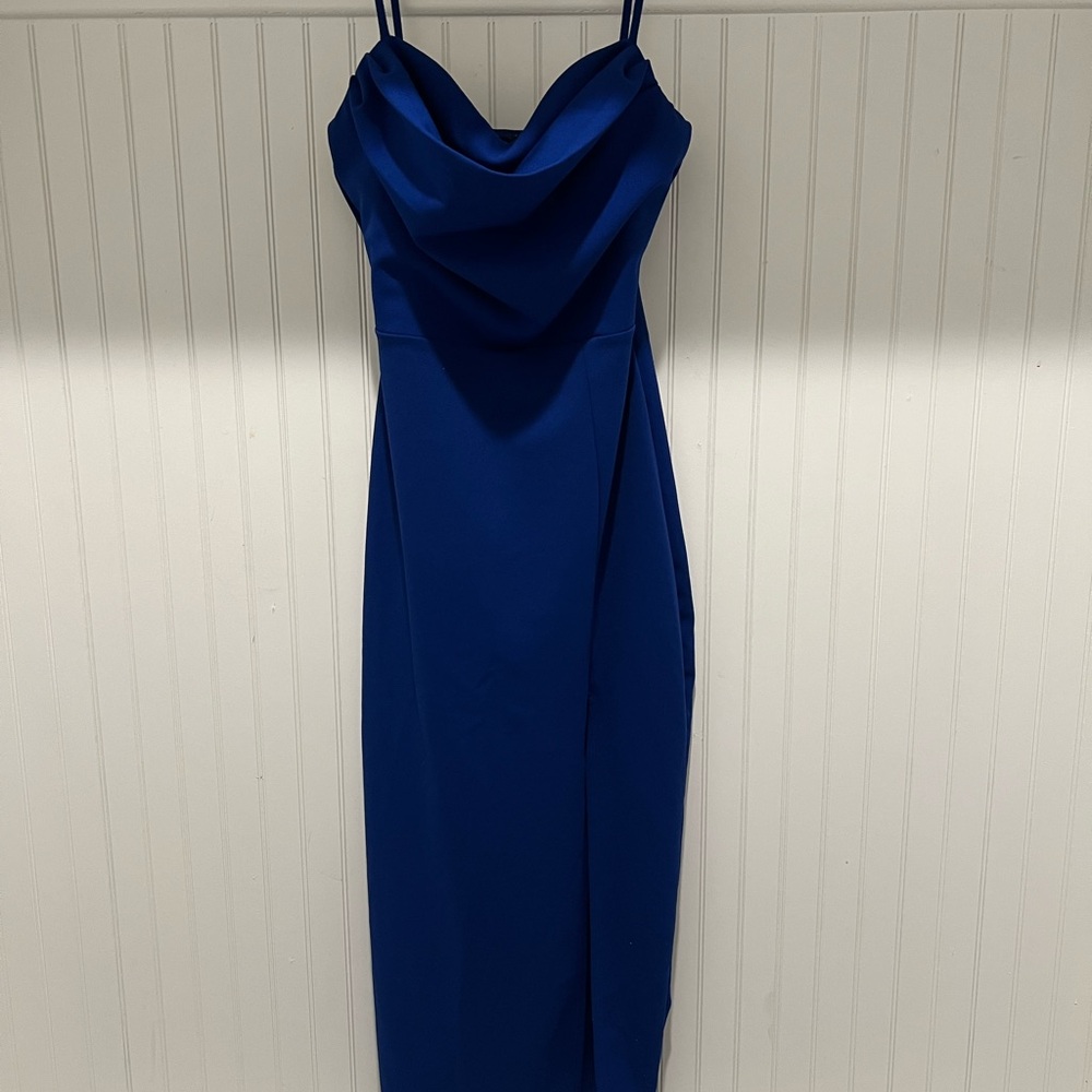 Windsor Royal Blue Midi Dress